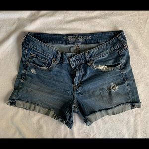 American Eagle Super Stretch Distressed Jean Short